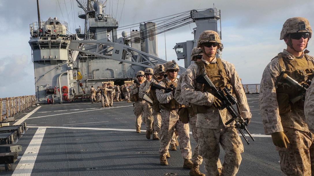 Beyond the fundamentals: Battalion Landing Team Marines conduct weapons ...