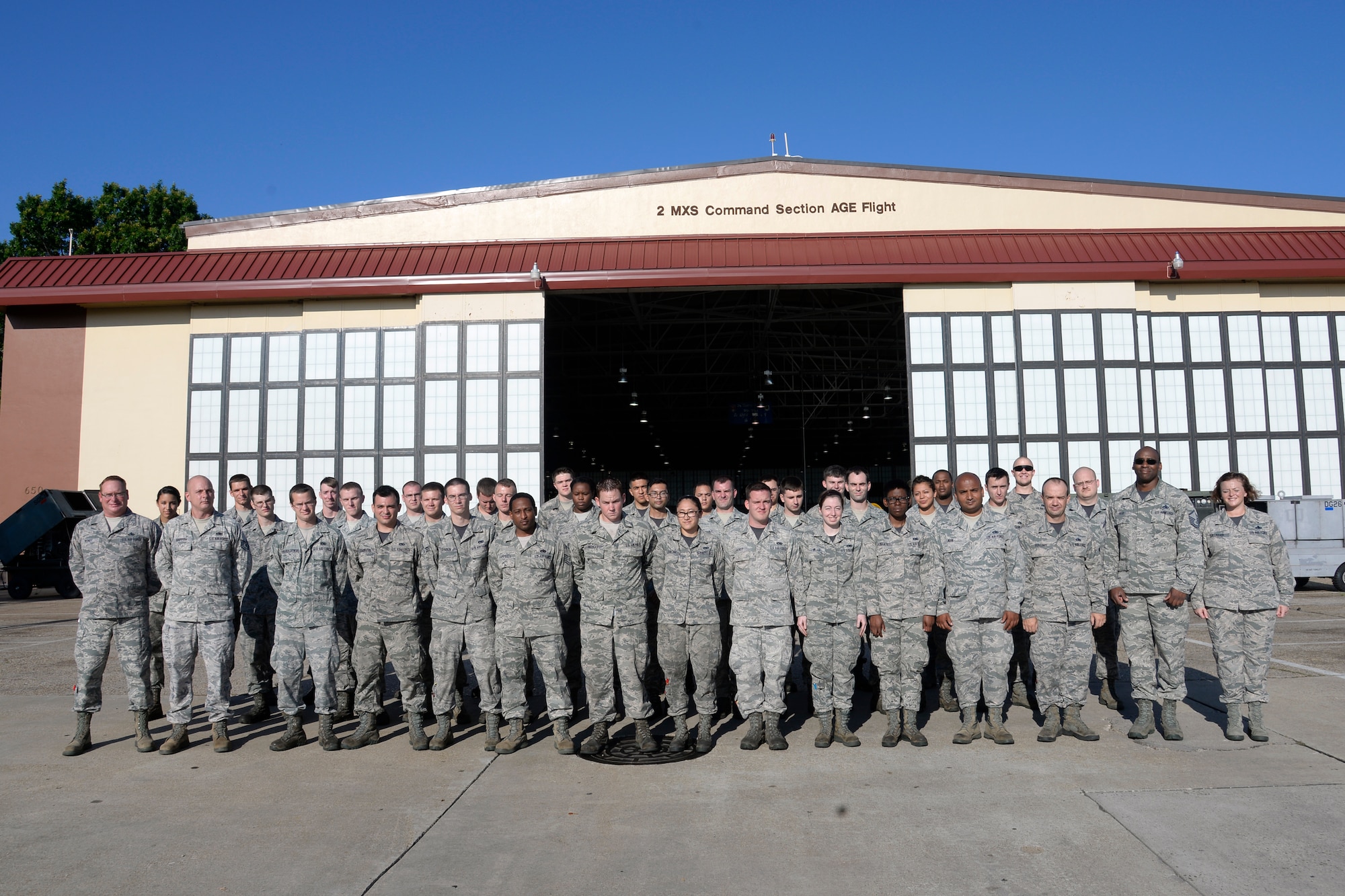 The 2nd Maintenance Squadron aerospace ground equipment flight implemented an oil safe lubrication work center system, which reduced the number of personnel and man-hours needed to service equipment. The new system houses eight self-contained 65-gallon tanks, which are easily accessed using pressurized dispensing taps, enabling maintainers a quick and efficient way to service equipment. The former two-man operation now requires only one with the new system and the 40-minute transfer is now down to 10 minutes. Furthermore, the new system has eliminated approximately 100 man-hours last month and has saved the unit $8,000 in annual waste. (U.S. Air Force photo/Tech. Sgt. Marie Brown)