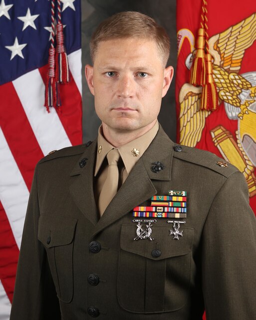 Major John M. Stevens > 1st Marine Division > Biography