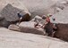 A group of climbers on an F.E. Warren Air Force Base Outdoor Recreation trip pose for a photo in the Vedauwoo Recreation Area of Medicine Bow National Forest, Wyo., June 14, 2015. For all the participants, this was their first time rock climbing outdoors. (U.S. Air Force photo by Lan Kim)