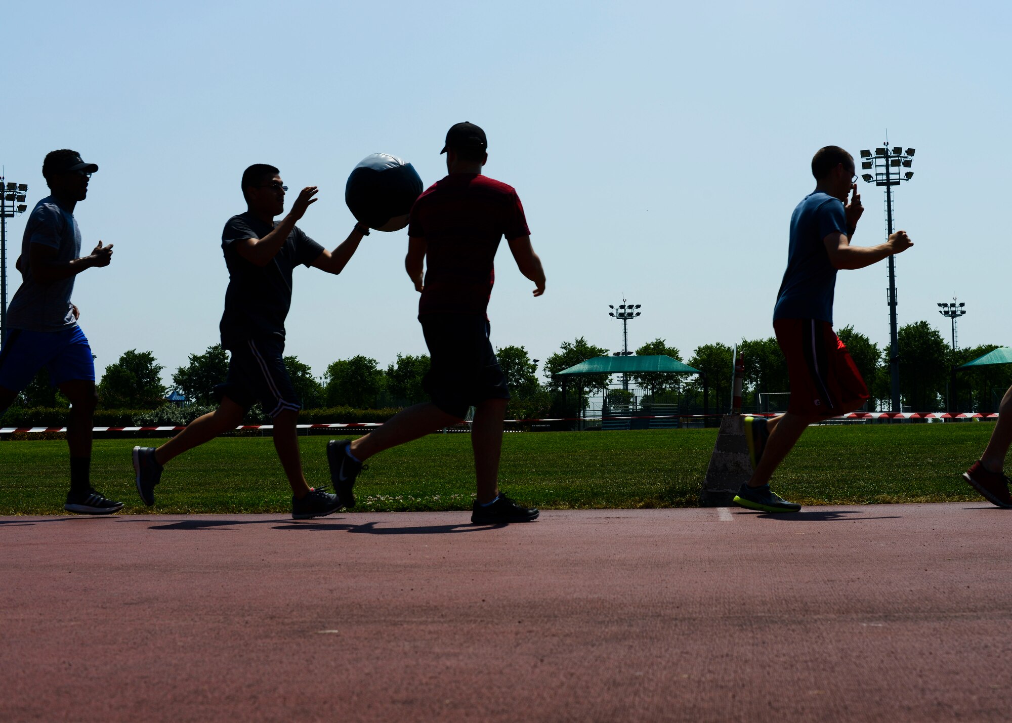 Whether running tracks, trails or treadmills, sometimes all Wyvern need are some friends working out beside them.  A partner could improve exercise consistency, exertion and, most importantly, the amount of fun. (U.S. Air Force photo by Senior Airman Austin Harvill/Released)