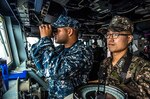 ROK & US working together aboard USS Kidd