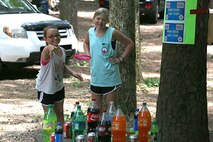 Ring toss was just one of the activities available June 5 at the U.S. Army Engineering and Support Center, Huntsville's organization day picnic.