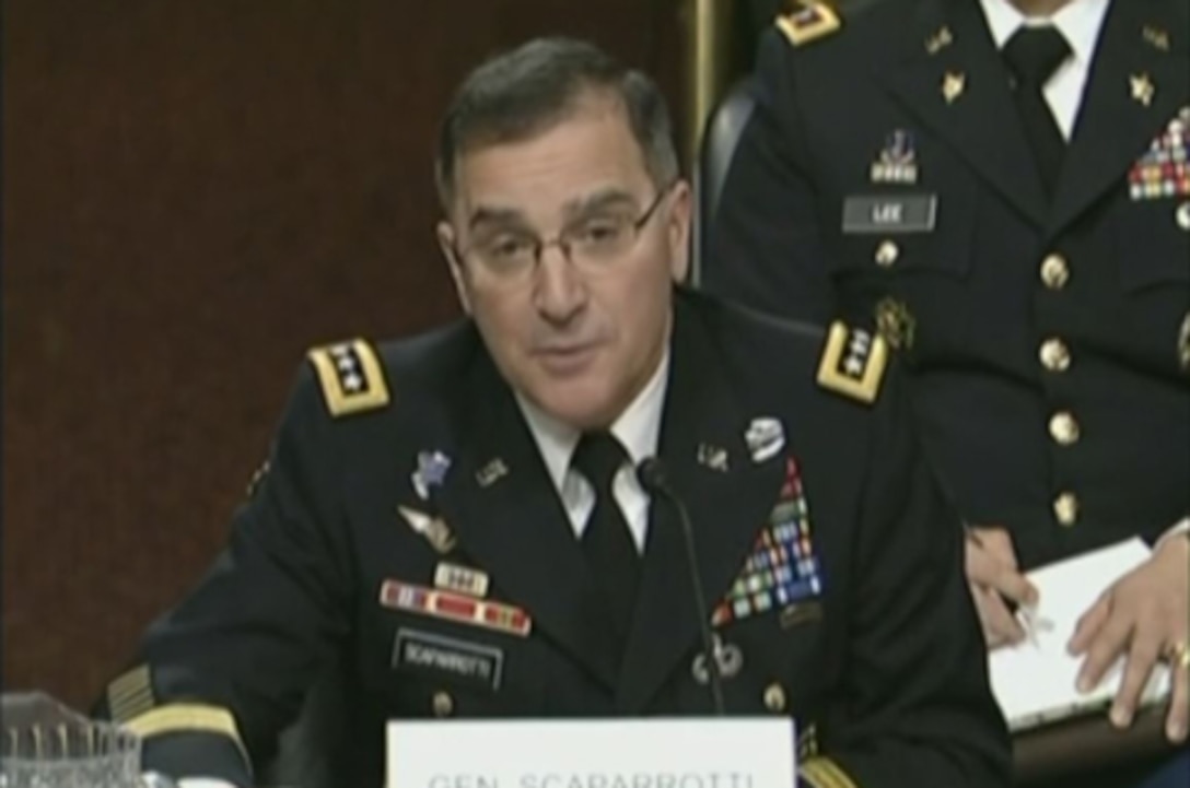 Gen. Scaparrotti speaks on Capitol Hill
