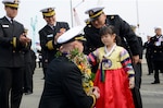 USS Lake Erie arrives in Mokpo