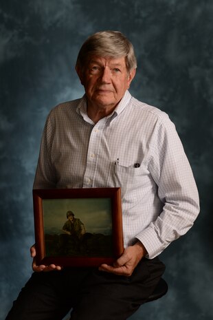 Michael Petersen’s story is a four-part series that highlights the hardships, camaraderie and challenges of the Vietnam War. Petersen is a retired Air Force Reserve Command chief master sergeant from the 315th Airlift Wing, and currently works as the director in the Equal Opportunity Office at Joint Base Charleston, S.C. (U.S. Air Force Photo by Michaela Judge)

