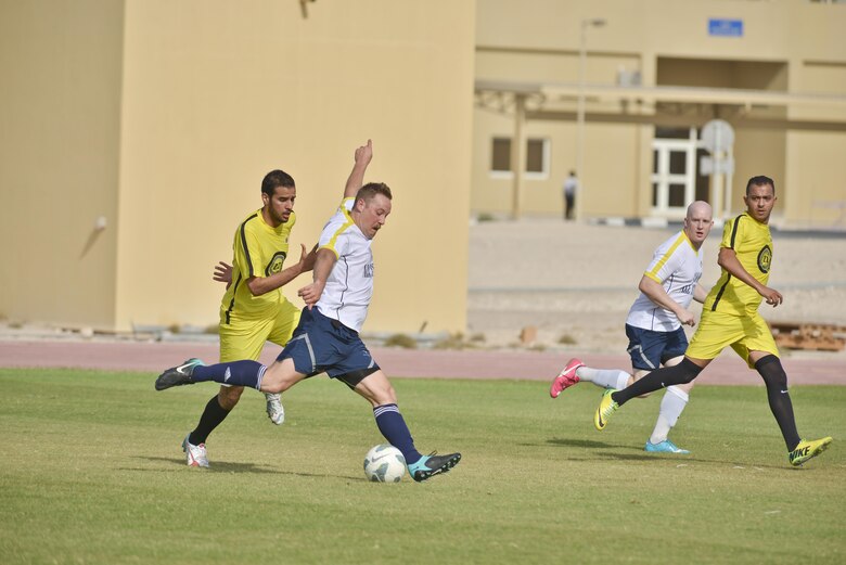 Auab All Stars And Qatari Military Score Big During Soccer Scrimmage U S Air Forces Central Article Display