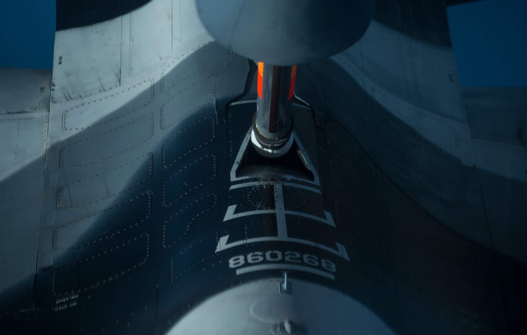 A U.S. Air Force KC-135T Stratotanker assigned to the 92nd Air Refueling Wing, Fairchild Air Force Base, Wash., refuels a U.S. Air Force F-16 Fighting Falcon assigned to the 354th Fighter Wing, Eielson Air Force Base, Alaska, June 16, 2015, while conducting a training mission over the Gulf of Alaska during Exercise Northern Edge 15. Northern Edge is Alaska’s premier joint training exercise designed to practice operations, techniques and procedures as well as enhance interoperability among the services. Thousands of Service members from active duty, Reserve and National Guard units are involved. (U.S. Marine Corps photo by Cpl. Suzanne Dickson/ Released)