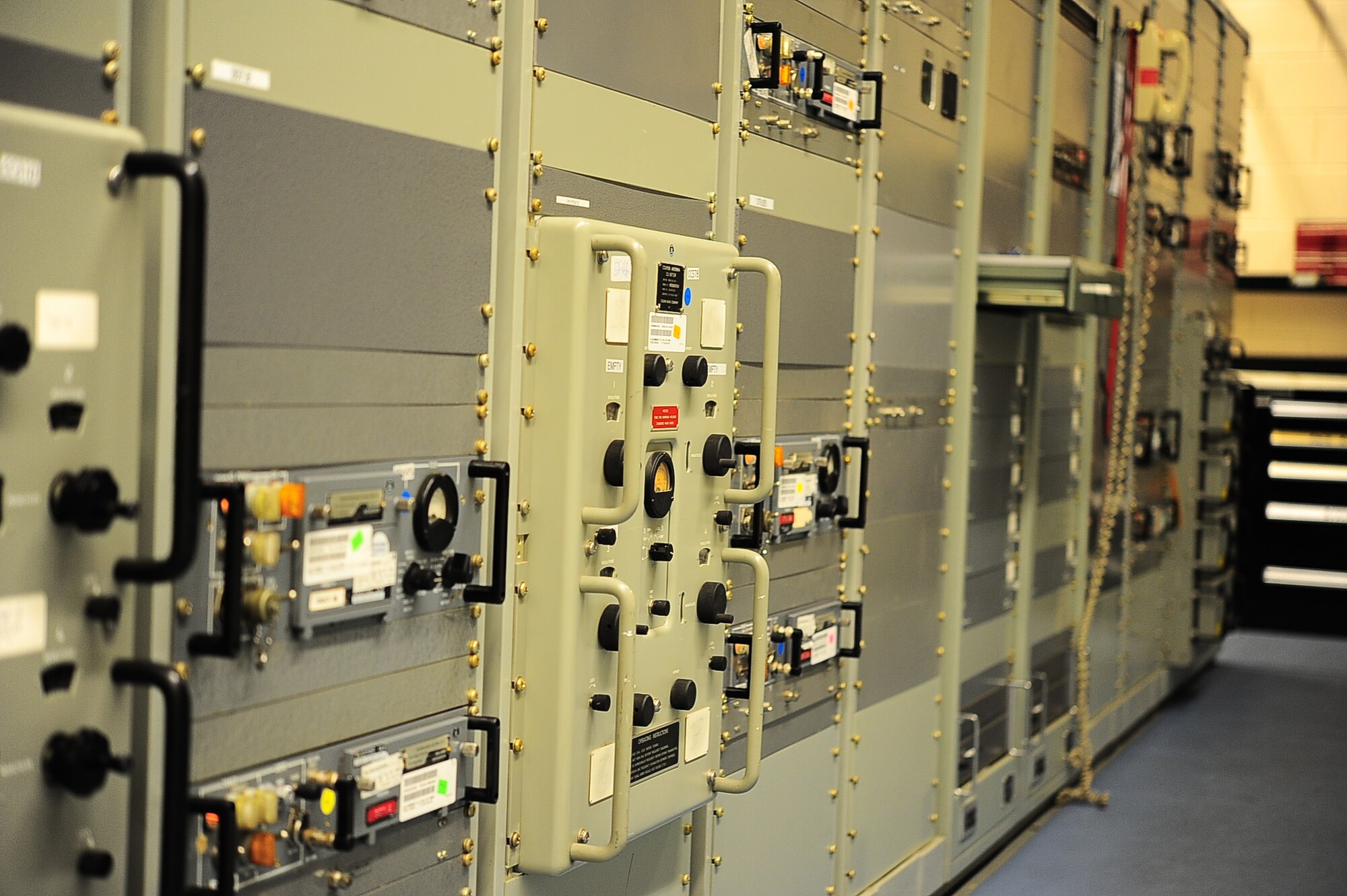 The Airfield Systems Flight, or Air Traffic Control and Landing Systems, Ground-to-Air Transmitter and Receiver Site houses radios and other equipment that ATCALS maintains on Columbus Air Force Base, Mississippi. Every sortie uses this equipment to safely arrive to and depart the airfield. (U.S. Air Force photo/Airman 1st Class John Day)