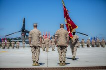 Marine Aircraft Group 26 held a change of command ceremony at the Mega Hangar about Marine Corps Air Station New River June 11.