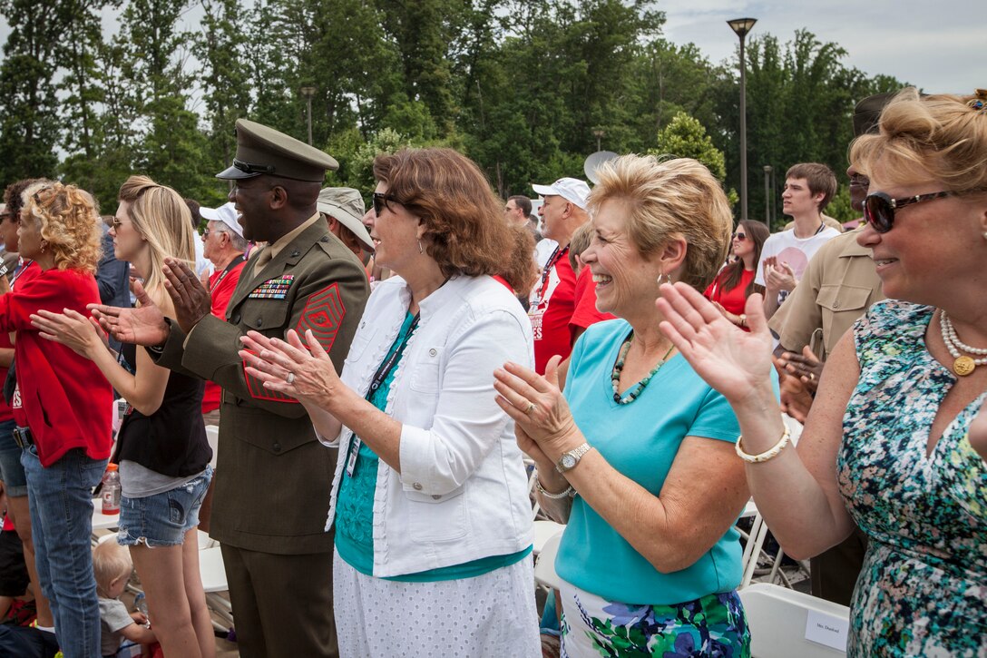 Sgt. Maj. Ronald L. Green, the 18th Sergeant Major of the Marine Corps, attends the opening ceremonies of the 2015 Department of Defense Warrior Games at the National Marine Corps Museum, Quantico, Va., June 19, 2015. (U.S. Marine Corps photo by Sgt. Melissa Marnell/Released)
