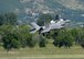 First ever take off of an USMC F-35B STOVL Joint Strike Fighter aircraft following modifications at the Ogden Air Logistics Complex, Hill AFB, Utah June 18.  The aircraft was undergoing a functional check flight. (Air Force photo by Alex R. Lloyd/Release)