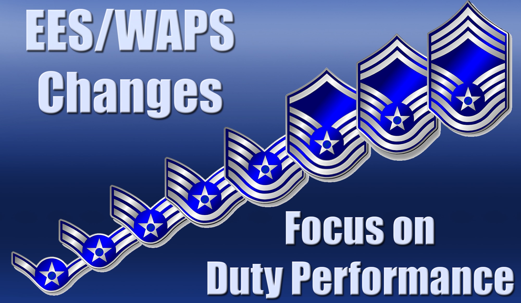 The Air Force announced it will update the enlisted performance report forms and utilize new forced distribution and senior rater stratification restrictions to round out the incremental changes to enlisted evaluation and promotion systems with performance as the driving factor in promotions. (Graphic by Shelly Petruska)