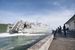 150621-N-TW039-034
Kolonia, POHNPEI  (June 21, 2015) - The Military Sealift Command joint high speed vessel USNS Millinocket (JHSV 3) prepares to pull pier side in Kolonia, Pohnpei, the Federated States of Micronesia June 21. The Federated States of Micronesia is the ship’s second stop of Pacific Partnership 2015. Millinocket is serving as the secondary platform for Pacific Partnership, led by an expeditionary command element from the Navy’s 30th Naval Construction Regiment (30 NCR) from Port Hueneme, Calif. Now in its 10th iteration, Pacific Partnership is the largest annual multilateral humanitarian assistance and disaster relief preparedness mission conducted in the Indo-Asia Pacific Region. While training for crisis conditions, Pacific Partnership, missions have provided medical care to approximately 270,000 patients and veterinary service to more than 38,000 animals. Additionally, Pacific Partnership has provided critical infrastructure development to host nations through the completion of more than 180 engineering products. (U.S. Navy photo by Lt. Laura Price/Released)