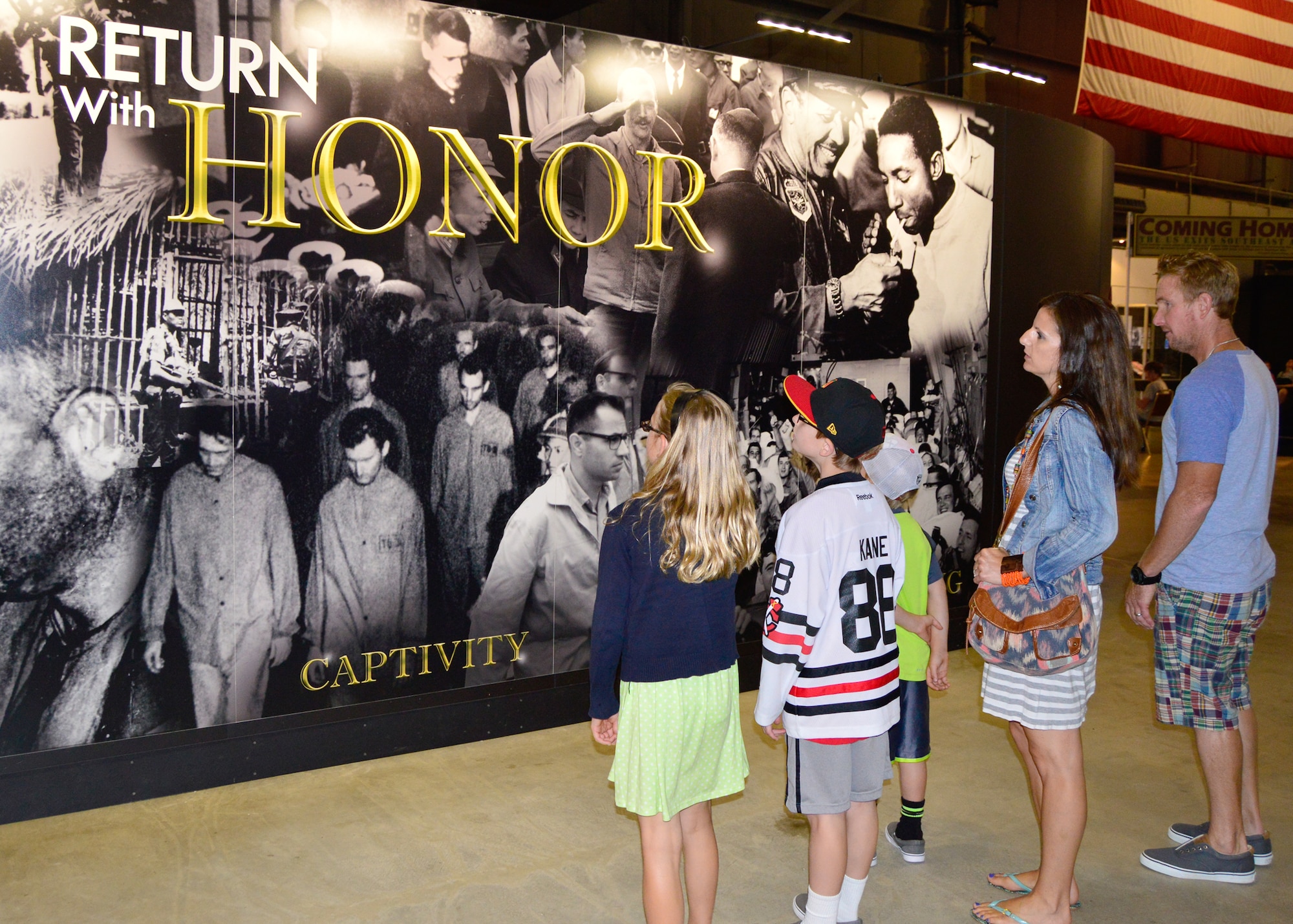 DAYTON, Ohio -- A view of the Coming Home: The U.S. Exits Southeast Asia exhibit at the National Museum of the U.S. Air Force. (U.S. Air Force photo)