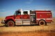 A Beale fire truck is positioned before a controlled burn is ignited June 17, 2015 at Beale Air Force Base, California. The burn consumed approximately 800 acres in an effort to renew cattle grazing land and control vegetation growth. (U.S. Air Force photo by Preston L. Cherry)