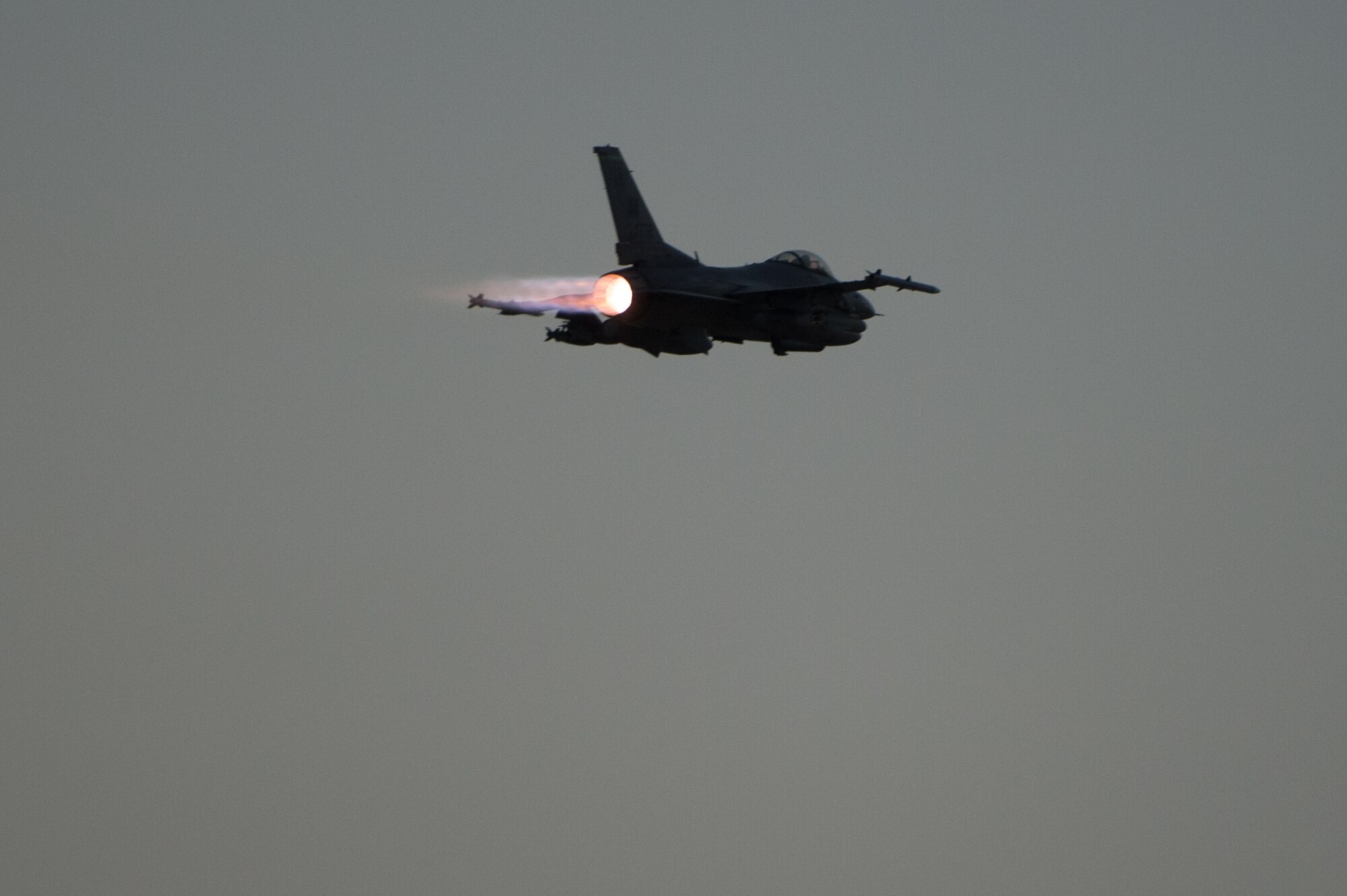 A U.S. Air Force F-16 Fighting Falcon “Triple Nickel” aircraft assigned to the 555th Expeditionary Fighter Squadron from Aviano Air Base, Italy, takes off from Bagram Airfield, Afghanistan, June 21, 2015. The F-16 is a multi-role fighter aircraft that is highly maneuverable and has proven itself in air-to-air and air-to-ground combat. Members of the Triple Nickel are deployed in support of Operation Freedom’s Sentinel and NATO’s Resolute Support mission. (U.S. Air Force photo by Tech. Sgt. Joseph Swafford/Released)