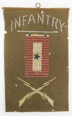 This star window flag was used by the family of 1st Lt. Carroll DeWitt McClung, who was a pilot with the American Expeditionary Forces in France during World War I. McClung trained in Nieuport aircraft and flew in the SPAD XIII in combat. He was discharged in 1920. (U.S. Air Force photo)