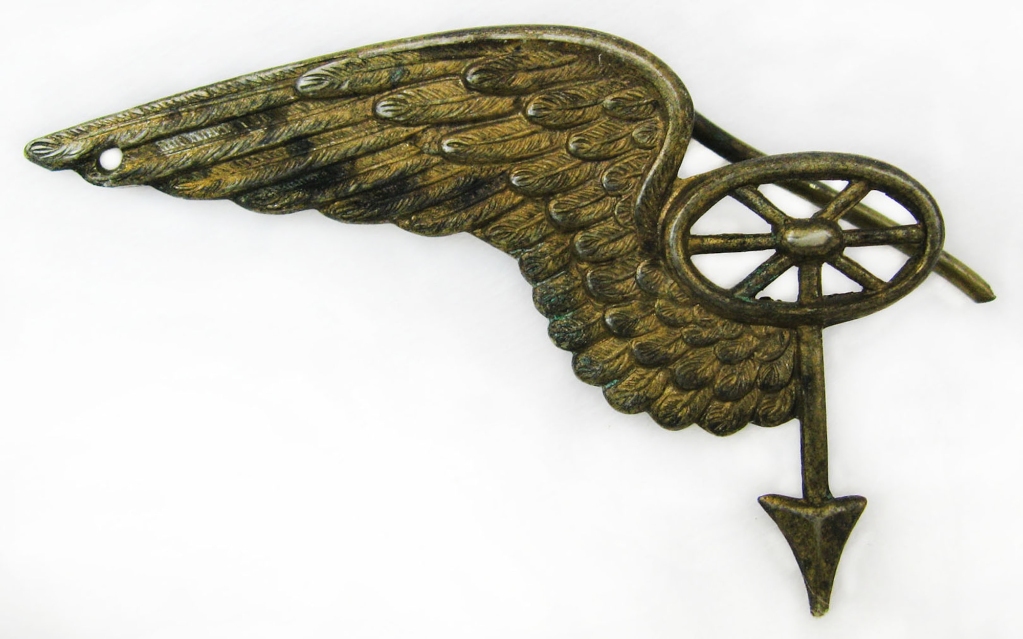 This insignia was worn by members of the Transportation Corp of the Austro-Hungarian Army.  The Austro-Hungarian Army was the combined military force of Austria and Hungary during World War I. (U.S. Air Force photo)