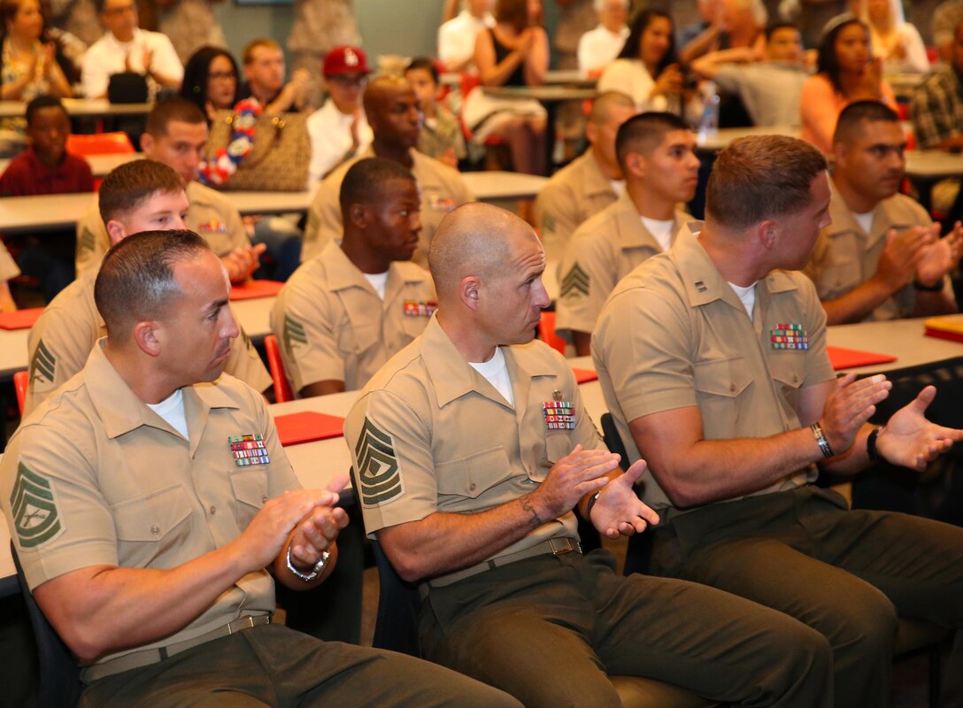 CAMP PENDLETON, Calif. - Marines graduate from the Marine Combat Instructor Course at Advanced Infantry Training Battalion, School of Infantry- West here on June 18.  The course is held four times a year and produces the leaders who will train the next generation of war fighters.