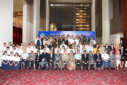 Thailand's Ministry of Defense and Ministry of Environment/Natural Resources co-hosted U.S. Pacific Command's fifth annual environmental security forum in Bangkok, Thailand 8-11 June 2015.  More than 200 attendees from 22 nations, including government civilians, United Nations representatives, non-governmental organizations, military service members and 80 high school students actively participated in the forum. 