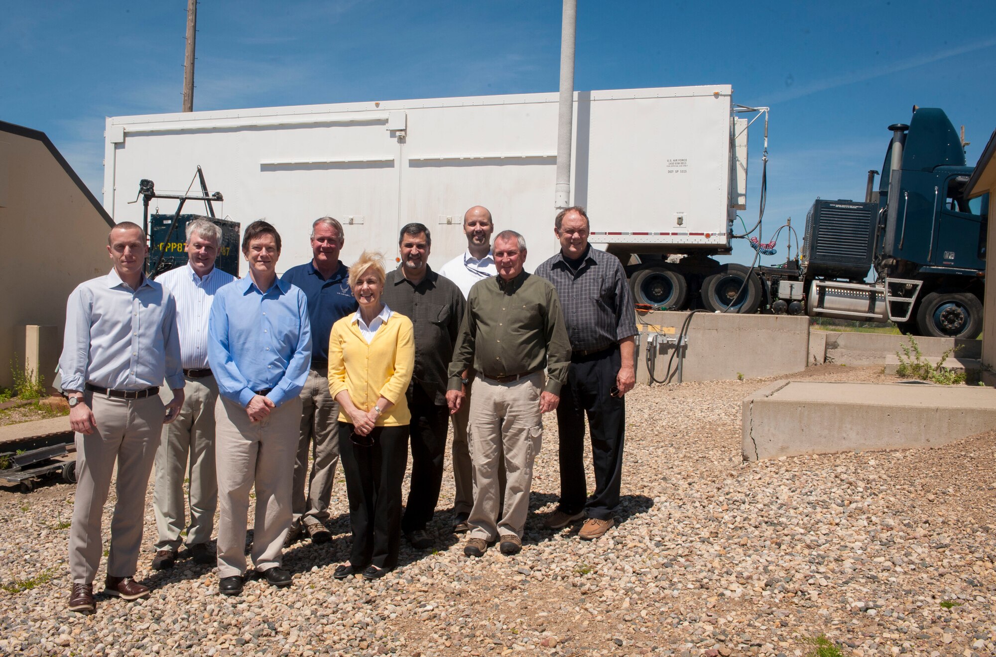 Ms. Anita E. Friedt, principal deputy assistant secretary for nuclear and strategic policy, toured Minot Air Force Base N.D., as part of a treaty compliance visit, June 17, 2015. While at Minot, Friedt visited with Col. Jason Armagost, 5th Bomb Wing commander and Col. Michael Lutton, 91st Missile Wing commander to gain an understanding of how the 5th BW and 91st MW support the inspection provisions of the new START Treaty between the U.S. and Russia. Also, Friedt went on a tour of the Uniform One Missile Training Facility. (U.S. Air Force photos/Stephanie Morris)