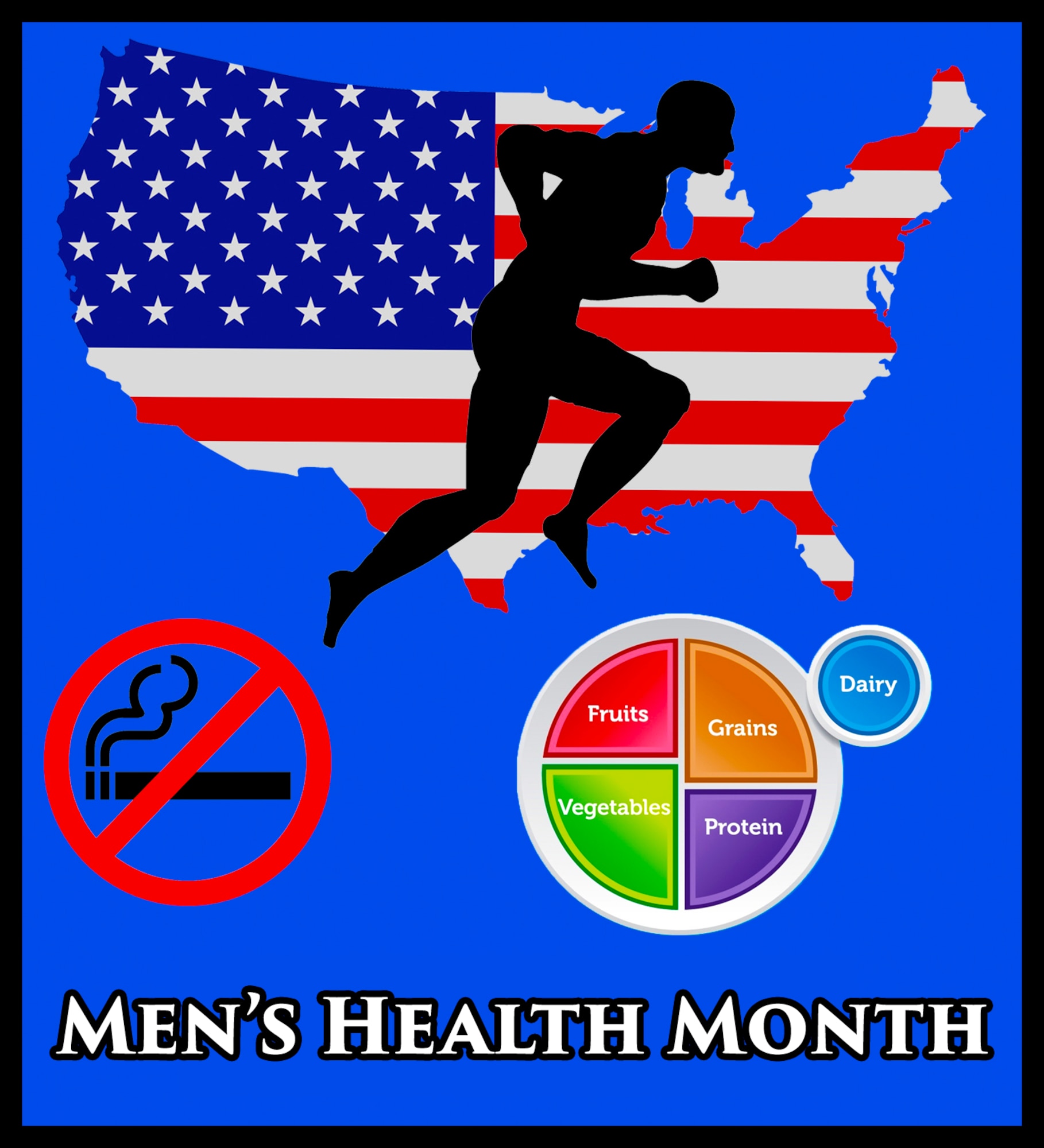 Men’s Health Month is observed nationwide every June to increase the awareness of possible health related problems that males could face or may already have and how they could be prevented. The Air Force provides numerous avenues males can go to such as Health Promotions and advanced medical facilities. (U.S. Air Force graphic)