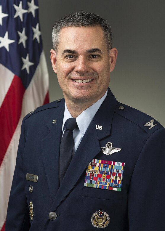 Brigadier General Lenny J. Richoux, director, Colonels Management Office, Headquarters U.S. Air Force, Washington, D.C., and former 17th Airlift Squadron commander. (U.S. Air Force photo)
