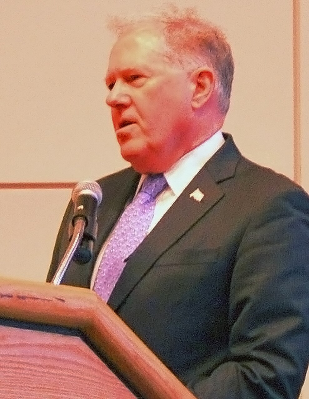 Undersecretary of Defense for Acquisitions, Technology and Logistics Frank Kendall speaks to an audience of more than 1,000 defense department acquisitions personnel at the Air Force Institute of Technology, Wright-Patterson Air Force Base, Ohio, June 23, 2015. Kendall focused on the Pentagon’s Better Buying Power 3.0 plan, which emphasizes cost consciousness, technology innovation, and enhanced professionalism in acquisitions. U.S. Air Force photo by Michele Eaton