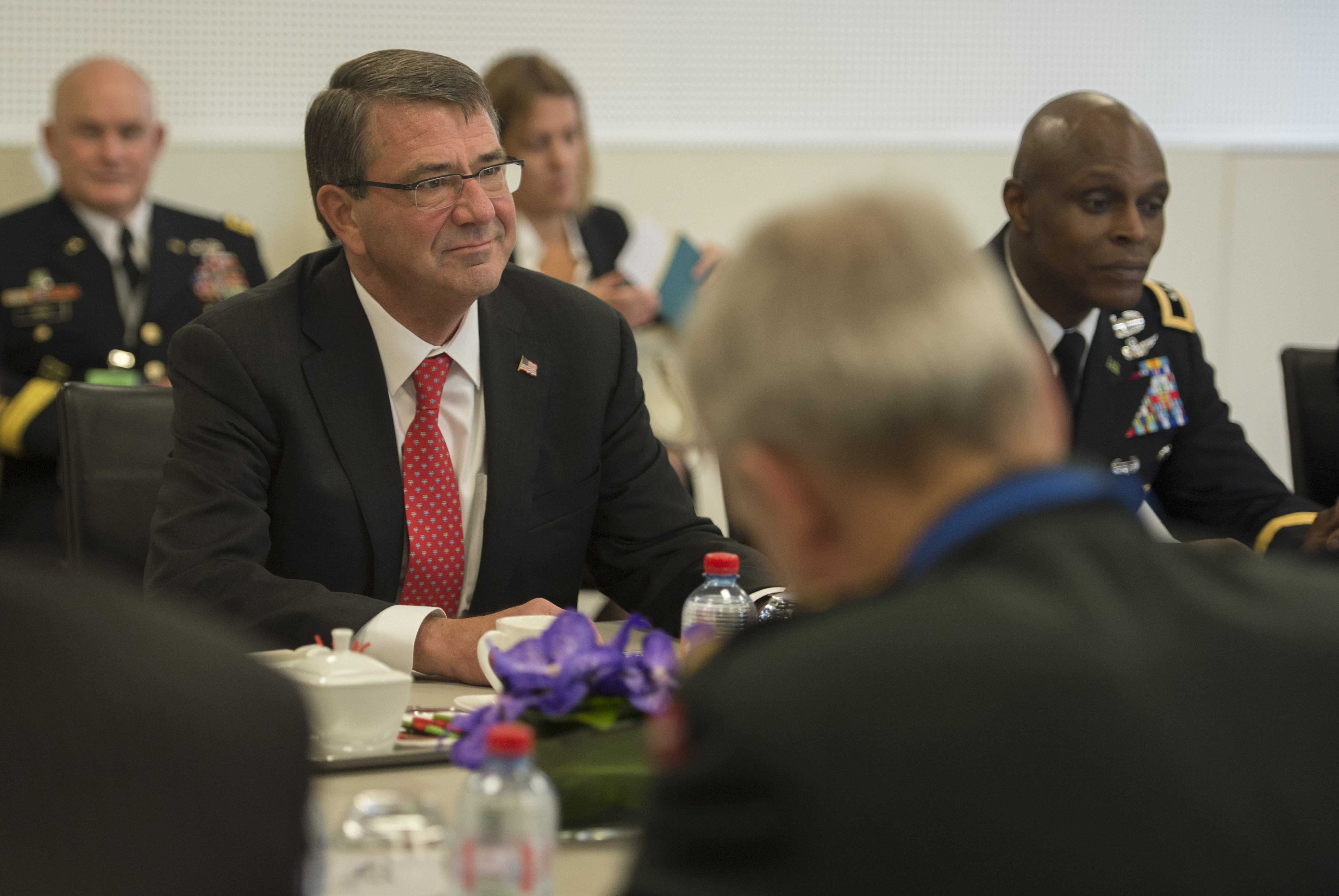 Us Defense Secretary Ash Carter Meets With Nato Secretary General 
