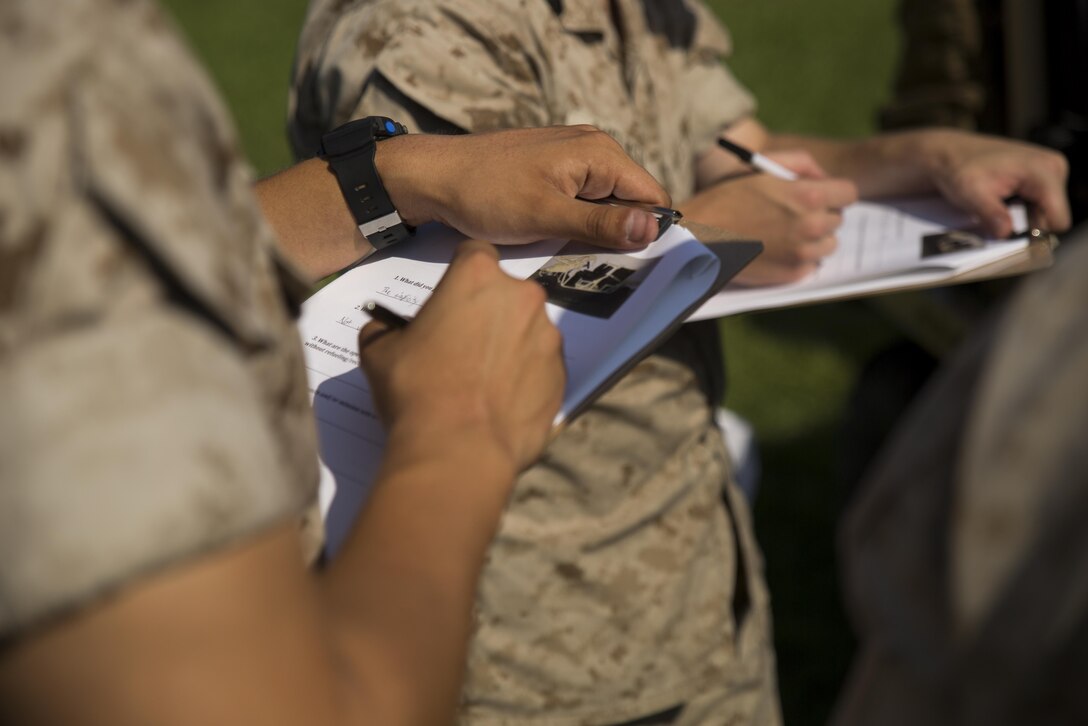 Marines from II Marine Expeditionary Force attend the Expeditionary Energy Concepts demonstration at Marine Corps Base Camp Lejeune, North Carolina, June 23-25, 2015. E2C is an annual event where companies come out and display energy efficient equipment for potential future combat readiness in the Corps. The Marines are given the opportunity to fill out surveys and give their opinions on the displayed equipment. 