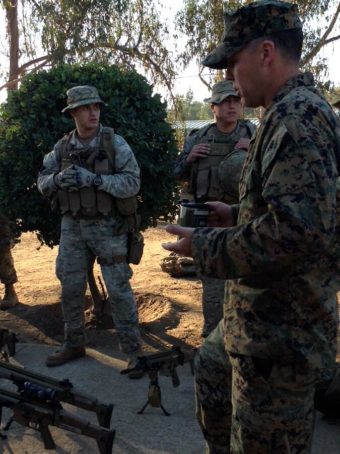 A contingent of Marines with the 11th Marine Expeditionary Unit participated in a Command and Control (C2)/Fires Subject Matter Expert Exchange in Chile from 8-12 June. During the C2/Fires training the Marines engaged with Chile Cuerpo de Infanteria on the development of amphibious capabilities, concepts of C2 and Fires standard operating procedures. (Courtesy photo by Capt. Christopher P. Walker/Released)