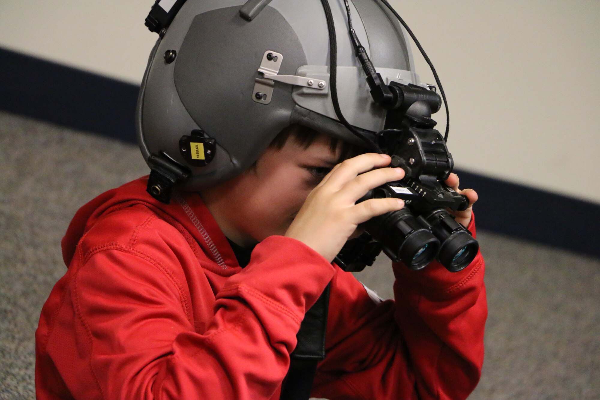 Members of the 179th Airlift Wing take their children on a tour of the base in Mansfield, OH, Apr. 23, 2015. Along with spending a day with their parents at work, the kids also get a tour of different sections and learn about the overall mission of the installation. (U.S. Air National Guard Photo by Tech. Sgt. Joe Harwood\Released) — at 179th Airlift Wing.