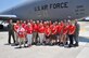 The American Red Cross key leaders and volunteers from across Eastern North Carolina visited the 916th Air Refueling Wing at Seymour Johnson Air Force Base, North Carolina, on July 19, 2015. The group toured a KC-135R Stratotanker and also learned about the wing's refueling and aeromedical evacuation mission. (U.S. Air Force photo/Senior Airman Jeramy Moore)