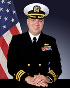 CDR Dustin A. Demorest, a native of Groton, Conn., graduated with a Bachelor of Science in Electrical Engineering from Rensselaer Polytechnic Institute and was commissioned as a Surface Warfare Officer in 1996, having received his commission through the Naval Reserve Officer Training Corps (NROTC) program.