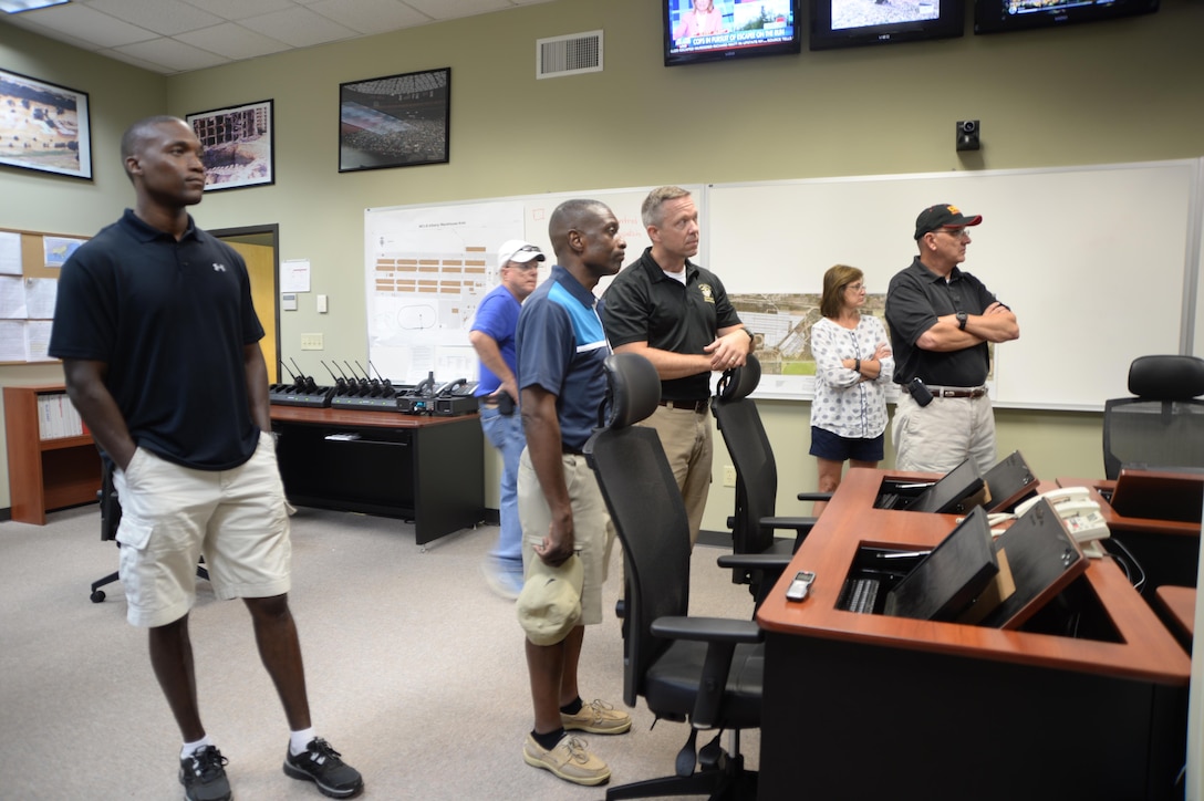 Base officials closely monitor weather conditions to determine when to resume the Independence Day celebration, June 26. 