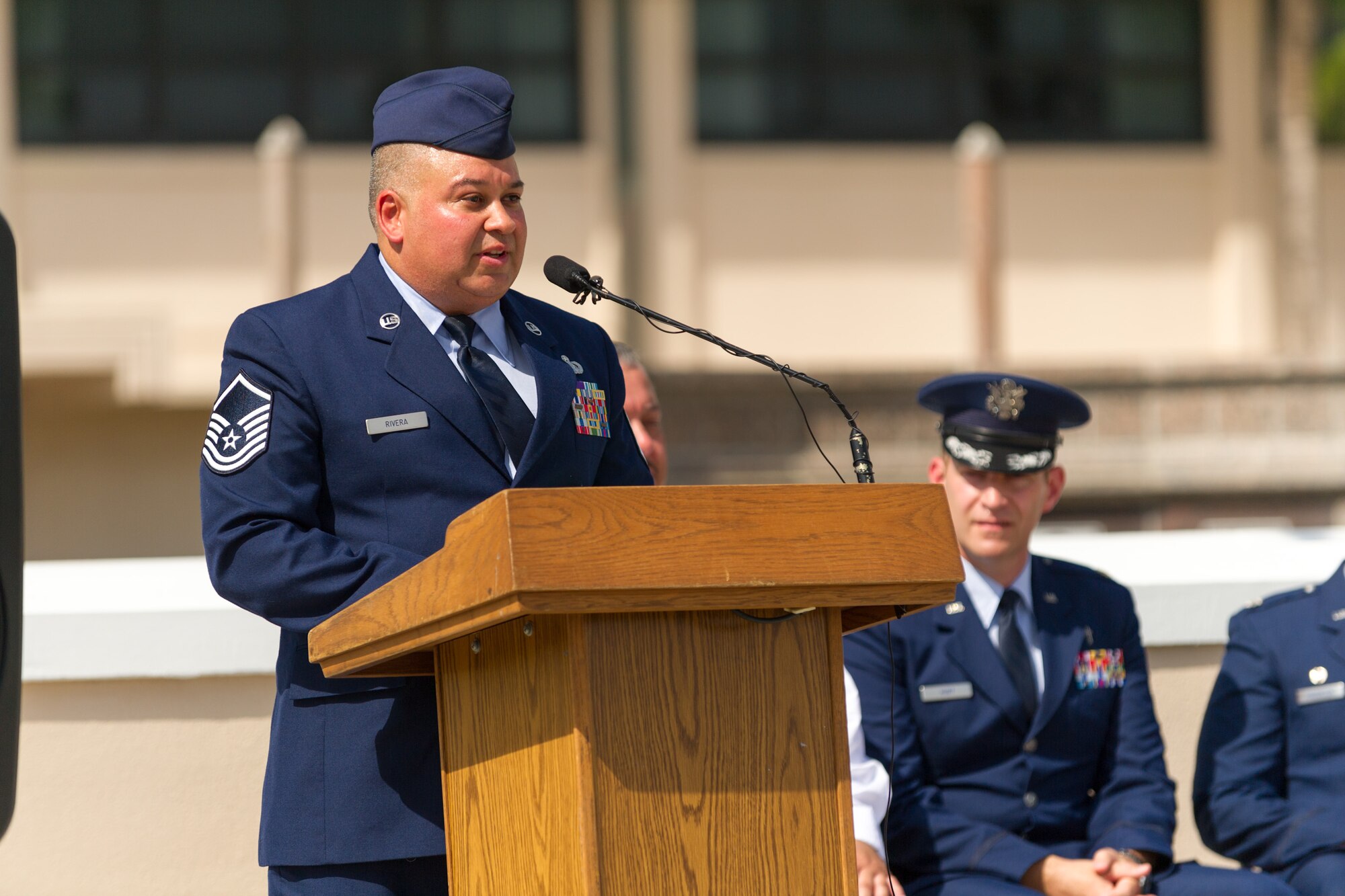 A memorial ceremony was held by Rescue Warriors of the 920th Rescue Wing, Patrick Air Force Base, Florida, to honor the memory and service of five Rescue Airmen who lost their lives 19 years earlier after a terrorist bombing of the Khobar Towers, a dormitory where Airmen were housed while deployed. (U.S. Air Force photo/Matthew Jurgens)