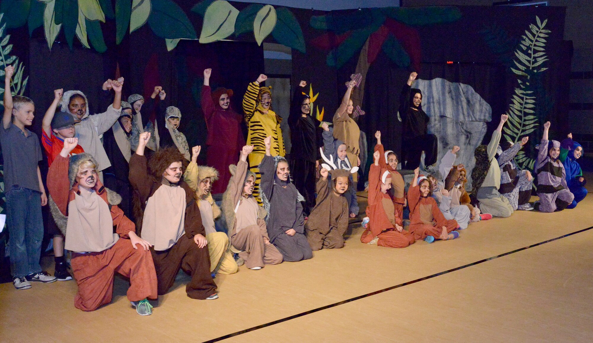 About 35 kids from the Youth Center participated in a production of "The Jungle Book," put on by Missoula Children's Theater June 19. (Photo by Jamie Burnett)