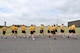 U.S. Navy personnel of the Chief Petty Officer 365 program participate in a heritage run at RAF Molesworth, United Kingdom, June 19, 2015. The CPO 365 group consists of Navy chief petty officers grooming petty officer first classes to become chiefs. (U.S. Air Force photo by Staff Sgt. Ashley Hawkins/Released)