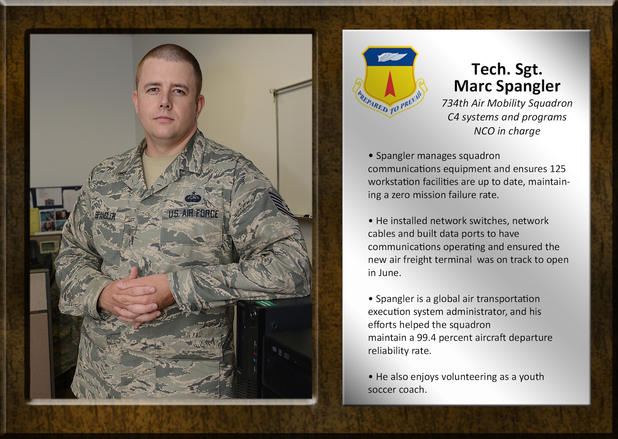 Team Andersen's Best: Tech. Sgt. Marc Spangler