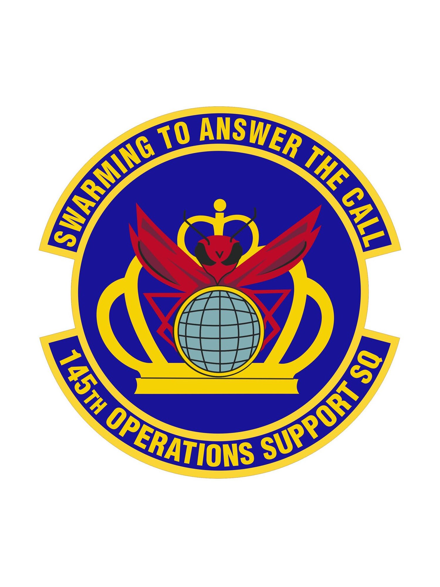 During a change of command ceremony held June 6, 2015, at the North Carolina Air National Guard Base, Charlotte Douglas International Airport, the new 145th Operations Support Squadron logo was unveiled.