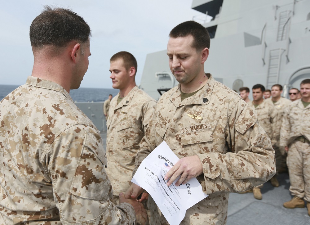 U.S. Marines earn their gold wings