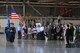 The McChord Field Honor Guard post the colors during the 62nd Airlift Wing change of command ceremony June 26, 2015, at Joint Base Lewis-McChord, Wash. Col Leonard Kosinski assumed command and is charged with ensuring the readiness of more than 2,400 active duty military and civilian personnel, along with 48 permanently assigned C-17 Globemaster III aircraft, to support worldwide combat and humanitarian airlift and airdrop operations. (U.S. Air Force photo by Staff Sgt. Tim Chacon)