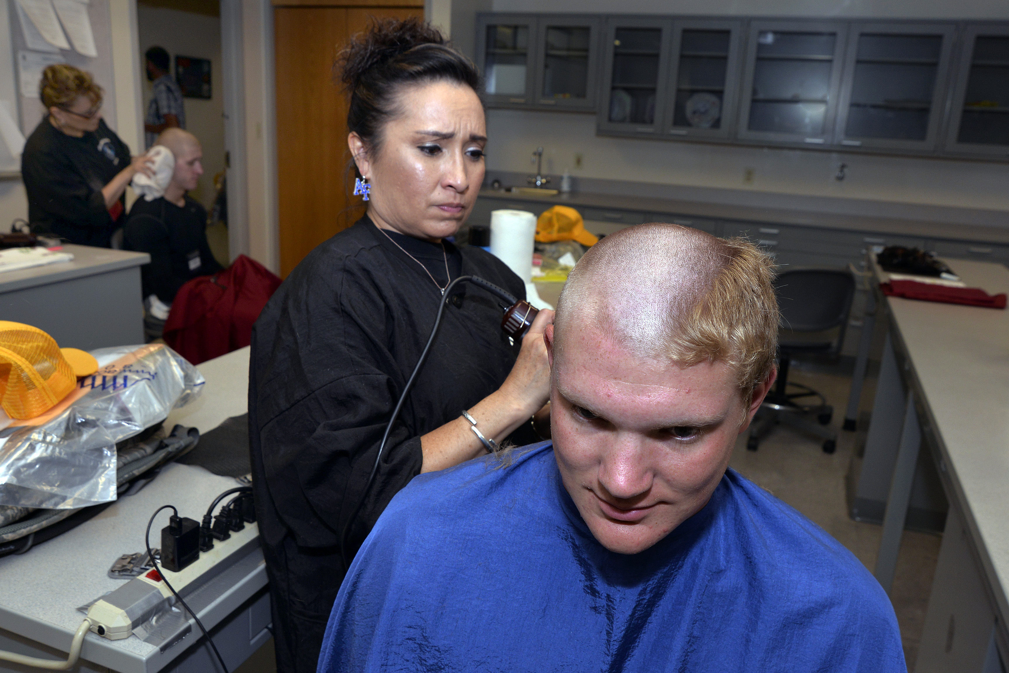 Air Force BMT first hair cut  YouTube