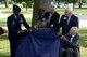 From left to right, Gen. Darren McDew, Air Mobility Command Commander, Retired Chief Master Sgt. Mike Reynolds, Airlift Tanker Association President, Retired Gen. Arthur Lichte, ATA Chairman, and Retired Col. Earl Young unveil the bust of Young as he is honored in joining the ATA Walk of Fame June 29, 2015 at Scott Air Force Base. Young was the first 18th Air Force Commander when it was first activated in 1951. (U.S. Air Force photo/Senior Airman Joshua Eikren)