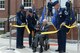 From left to right, Gen. Darren McDew, Air Mobility Command Commander, Lt. Gen. Carlton D. Everhart II, 18th Air Force Commander, Retired Col. Earl Young, and Chief Master Sgt. Robert Rodewald, 18th Air Force Command Chief cut the ribbon of the newly renovated 18th Air Force building P-4 June 29, 2015 at Scott Air Force Base. Young was the first 18th Air Force Commander when it was first activated in 1951. (U.S. Air Force photo/Airman 1st Class Kiana Brothers)