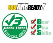Check Three is an Air Combat Command initiative used to assess any activity or event for possible hazards, and allows mitigation when required. The Gear-Plan-Skills model provides a quick review of the activity to highlight any issues or hazards, and gives Airmen a mental method to assess all their activities. (U.S. Air Force graphic/Released)