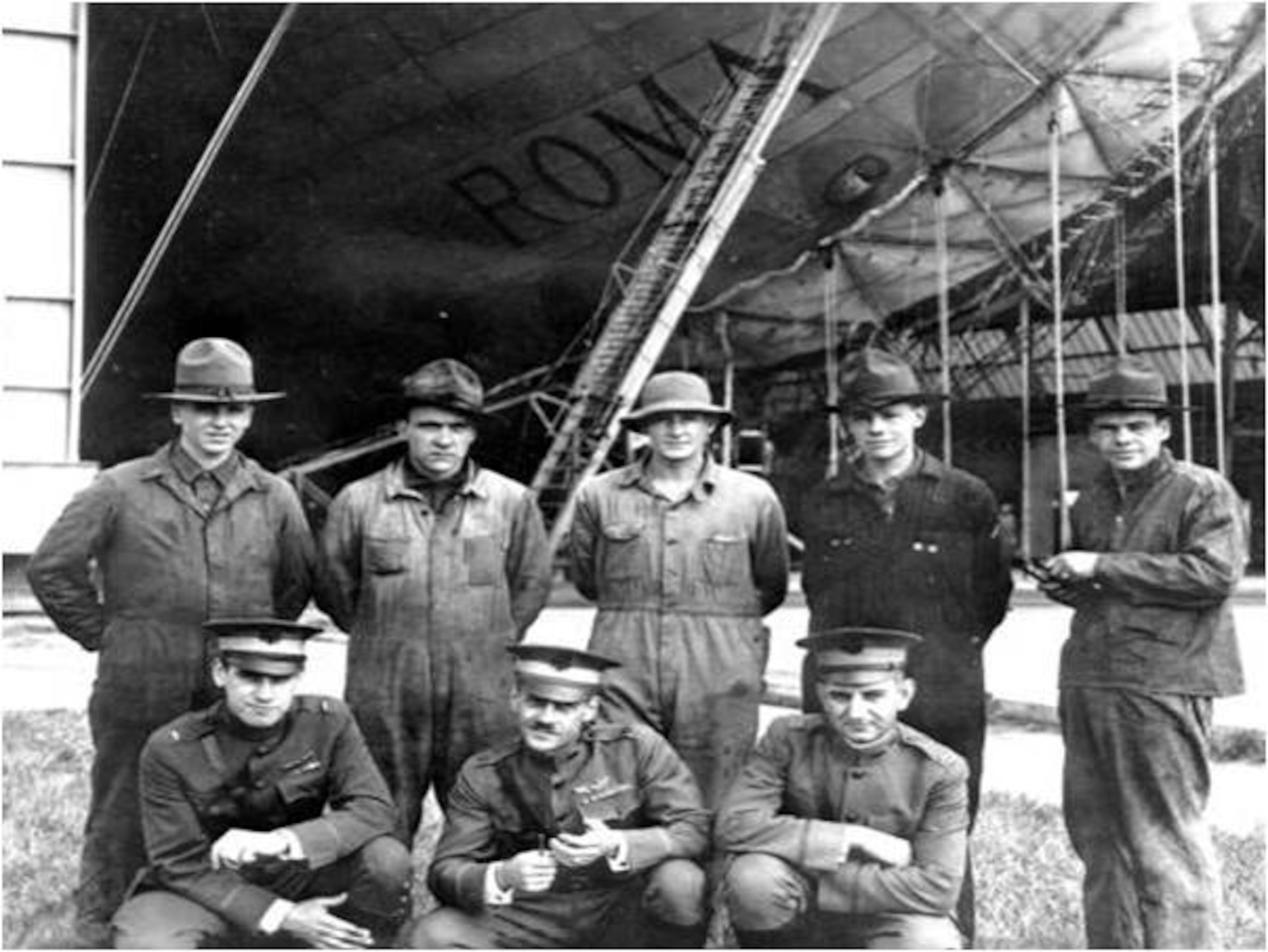 Pictured is the crew of the Army airship Roma. Roma crashed during a test flight on 21 Feb., 1922 claiming 34 lives. (Courtesy photo)
