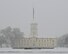 The 2nd Bomb Wing headquarters building is laden with snow after a winter storm on Barksdale Air Force Base, La., Feb. 25, 2015.  The base, which averages only one day of snow and 1.4 inches of total snowfall per year, was hit with 2.25 inches Feb. 25. (U.S. Air Force photo/Senior Airman Benjamin Raughton)
