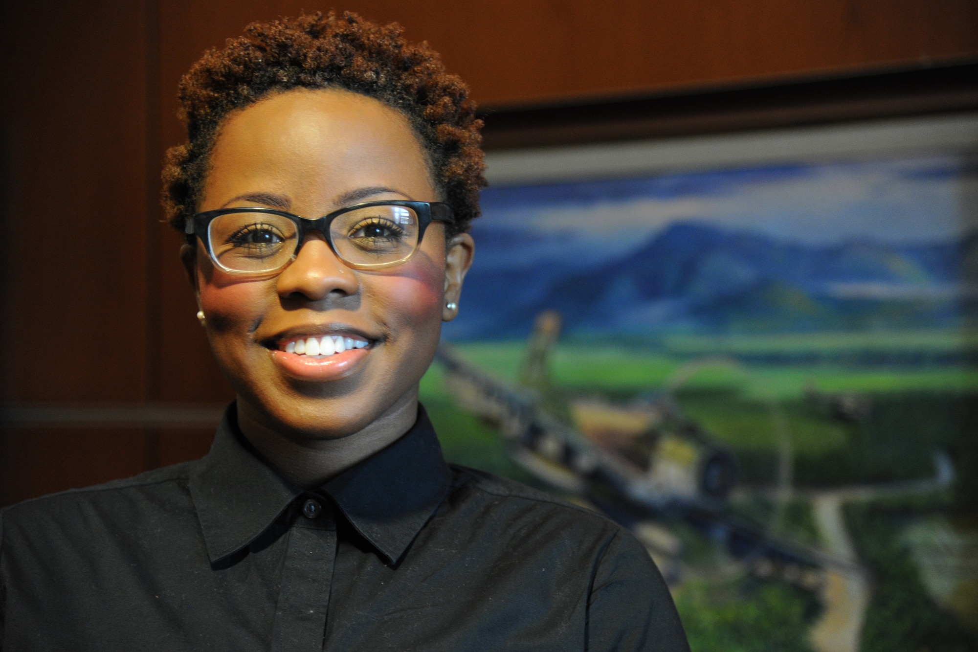 Traenesha Miliner, Air Force District of Washington Copper Cap intern and contract specialist, is an AFDW Capital Airman. Miliner joined the AFDW staff in September 2014. (U.S. Air Force photo/Master Sgt. Tammie Moore)